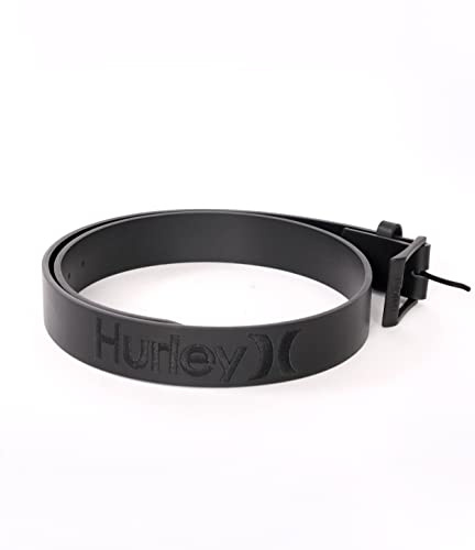 Hurley Herren One & Only Leather Belt Gürtel, Schwarz, Einheitsgröße UK
