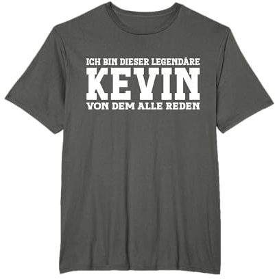 Lustiges Kevin Geschenk Kevin Spruch - Lustiges Männer T-Shirt für Kevin Fans - Schwarz, Kurzarm, S, Crew-Neck, Casual, Geburtstag