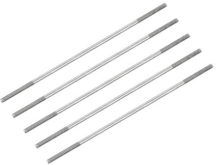 METALLIXITY 5Stk Beidseitige Stiftschraube M4 130mm 304 Edelstahl Stabschraube für Haushalt