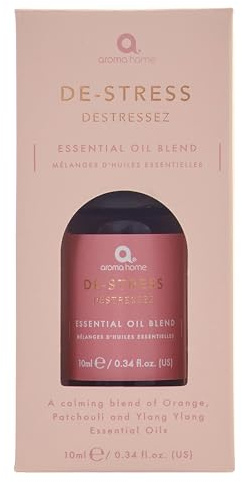 Aroma Home De-Stress Essential Oil Blend - Orange, Patchouli & Ylang Ylang 10ml
