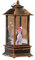 Harilla Beleuchtete Weihnachts-Schneekugel-Laterne, Tischornament, dekoratives Kunsthandwerk, Desktop-Statue für Schreibtisch, Schlafzimmer, Weihnachten, Engel