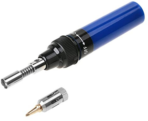 Saldatore a Gas, Saldatore a Butano, Saldatore a Gas, Soffiatore a Gas per Strumenti Elettronici (BLUE)