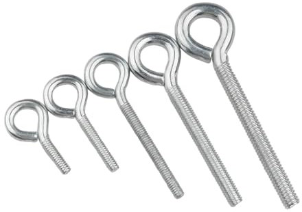 Golfare In Acciaio Al Carbonio/Gancio Ad Anello/Bullone Ad Anello/Vite A Dente Di Macchina Con Occhio Di Pecora Chiuso M3M4M5M6M8M10 10pcs M6x15