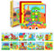 SCBOY Steckspiel ab 2 Mosaik Steckspiel Spielzeug ab 2 Jahre Mit 12 farbigen stecktafeln und 46 perlen Baby Color steckspiel（Dinosaurier）