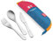 Maped Picnik Concept Kids - Stainless Steel Cutlery Case - Fork, Knife and Spoon Suitable for Children - Pink Fabric Case