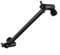 Hasaller Brass Shower Extender Arm 11Inch Length Solid Brass Adjustable Angle Shower Arms Shower Head Extension Arm Chrome with Lock Joints(Black)