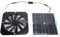 Ventilateur D'extraction à énergie Solaire, Ventilateur D'extraction Solaire 100 W 13,5 Pouces, Ventilateur de Ventilation Solaire pour Poulaillers, Serres, Hangars, Abris pour