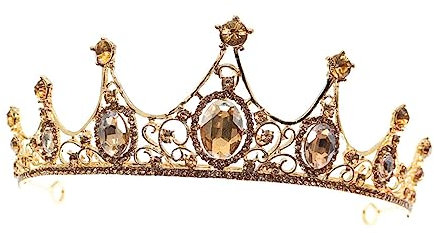 WOONEKY Haar Krone Im Barock Stil Für Damen Hochzeit Kopf Schmuck Mit Design Sicherer Für Verlobung Party Anlass