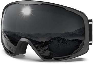 BEACOOL Skibrille SnowboardBrille für Brillenträger Herren Damen Winddicht Brille Anti Fog UV Schutzbrille, Winter Schneebrille, Skibrillen für Skifahren Motorrad Fahrrad Skaten