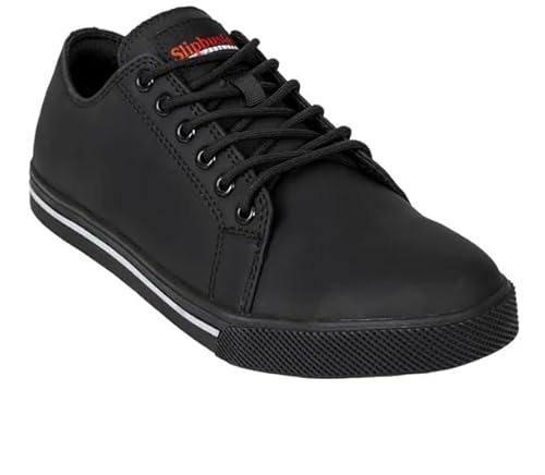 Slipbuster Safety Sneaker - Black Matte Microfibre (Recycled) (Size 37)