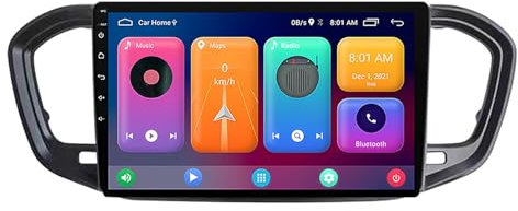 MLXABH Radio estéreo para automóvil de 9 pulgadas con doble DIN, Android 13, pantalla táctil, radio estéreo para automóvil para Lada Vesta 2023 con Bluetooth, Carplay, cámara de respaldo AHD, navegac