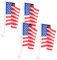 CANIGHT 4 Stück Amerikanische Flagge Auf Dem Auto 4 Juli Autoflaggen Dekorative Autoflagge Autofensterflagge Fahrzeugflaggen Autoparade Flaggen Usa Autoflagge US Autoflagge