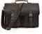 newsbirds Maletín vintage de cuero para hombre 14-16 pulgadas bolsa para portátil bolsa de oficina moderno maletín de cuero de búfalo genuino, 9370 Marrón Oscuro