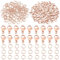 PH PandaHall 180pcs 304 Stainless Steel Lobster Clasps with Open Jump Rings Set Lobster Claw Clasps Jewellery Connectors Links for Keychain Pendants Bracelets Jewellery Making Rose Gold 11x7mm