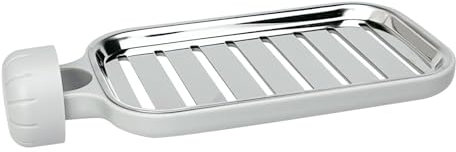 Shower Soap Holder,Shower Caddy No Drill,Sponge Holder For Kitchen,304 Stainless Steel Bathroom Caddy for Rail 20-27mm Sponge Holder Soap Dish Holder Kitchen Sink Storage Rack,Great for Bathrooms,RVs