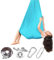 Aerial Yogatuch, Yogatuch Zum Aufhängen, Low Stretch Aerial Silks Yogatuch Zum Aufhängen Yogagurt Trapez Schaukel Yoga Hängematte Set Für Erwachsene,18-Farben zur Auswahl(Sky blue,150 * 280cm)