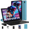 DMOAO Tablet 10 Inch Android 14 with 5G WiFi 6, 18 GB RAM + 128 GB ROM(TF 1TB), Widevine L1, Octa-Core, BT5.0, Face ID, HD 1280 * 800 IPS, 6000 mAh, 2 in 1 Tablet with Keyboard + Mouse, Blue