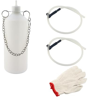 ONLISUM 1L Brake Fluid Bleed Bottle,Brake Bleeding Kit with 60 Cm Tube and Hanging Hook,Brake Bleeder for Most Bleeding Screws