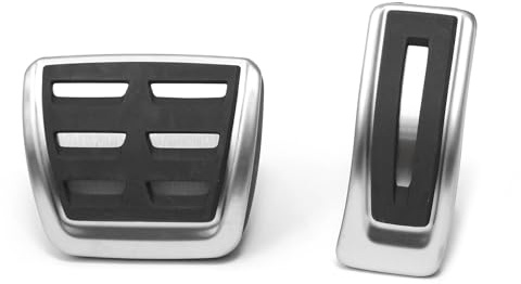 Audi 8B1064205 Pedalkappen Edelstahl Kappen Gaspedal Bremspedal, 2-teilig