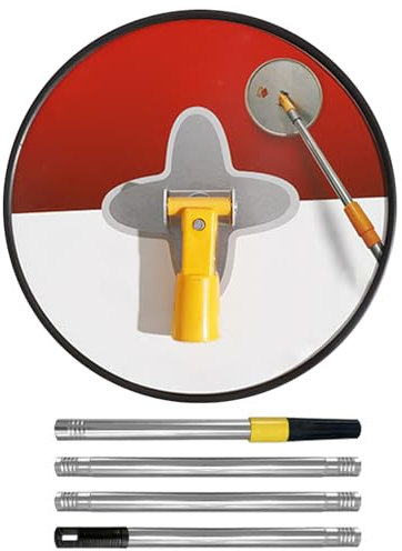 Handheld Wall Sander Kit, Round Pole Sander with 5 Sandpaper Discs, 360 Degree Rotation Adjustable Length Polishing Tool for Walls, Ceilings, & Stucco Finishing.