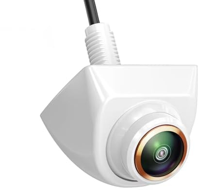 Weiß AHD 1080P 360 Einstellen Auto Reverse Backup Kamera Mit Dynamische Flugbahn Linie Für Android DVD Video Monitor Rückfahrkamera Auto(HD1080P Camera)