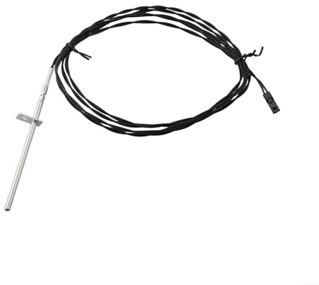 BlesConi Schwarzer Thermistor-Abgas-Sensor für Pelletofen Ersatz für 3-20-11744, Metall-Temperaturfühler für effizienten und sicheren Betrieb