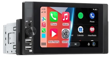 schermo carplay Autoradio 1din Wireless Carplay Android Auto Schermo HD IPS Radio Audio Doppio