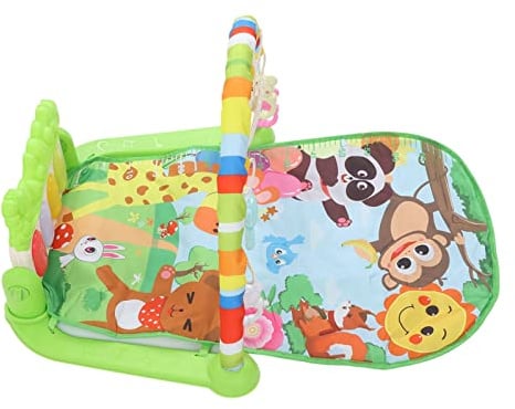 Baby Kick Play Piano, Weiche Pädagogische Gymnastikmatte mit Musik für Kleinkinder, Hör- und Motorübungen, Hautfreundlich, Abnehmbar für Kleinkinder, ABS, Blau