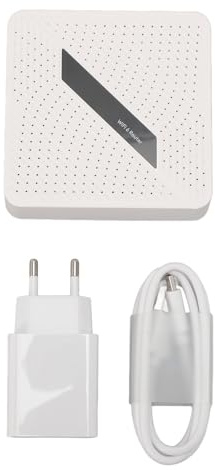 Router da viaggio portatile SustVita con WiFi 6 e OFDMA AX1800 Velocità Gigabit dual band da 1800 Mbps Supporta satellite Gen2/Gen3 e OpenVPN per aziende e lavoro remoto