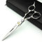 6Zoll Frisur Studio Modeling Schere Friseur Profi Haarschere JAPAN 440 C-Stahl Werkzeuge + Effilierschere(6-Zoll-Flachschere-B)
