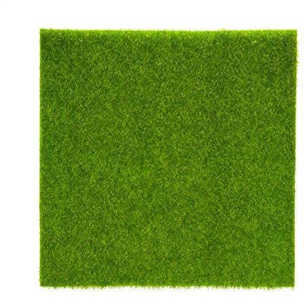 Zerodis Landschaft Künstliche Rasenmatte Rasen Grün Synthetische Rasen Garten Ornament Indoor Outdoor Home Dekoration (30 * 30cm)