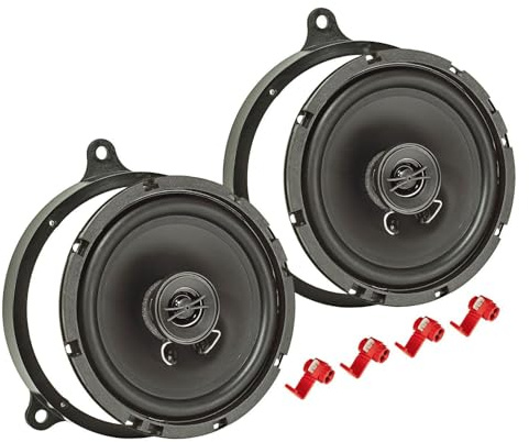 tomzz Audio 4055-003 TA16.5-Pro Lautsprecher Einbau-Set kompatibel mit Toyota Yaris Avensis Corolla 165mm Koaxial System