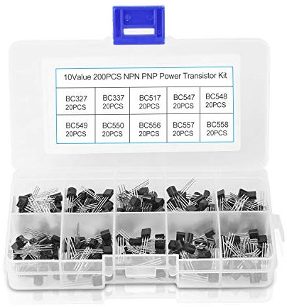 NPN Transistor, 200 Stück TO-92 NPN Transistor BC327-BC558 Transistoren DIY Kit für elektronische Profis oder Enthusiasten