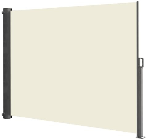 Red Deco Phoenix Paravent, 140 x 300 cm, Creme