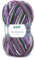 Gründl Wolle Big Mamma Print - XXL Wolle zum Stricken - Großknäuel 400 g / 1040 m - Wolle Farbverlauf aus 100 % Polyacryl - Violett-grün-weiß-moosgrün-lavendel