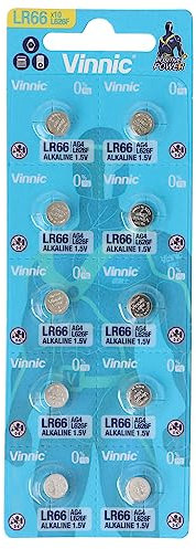 Vinnic AG4 1.5V, 10x Batterien, Alkaline, Mini, G4 LR626 LR66, Batterien mit Langer Haltbarkeit, 10 Stück – 1 Blisterkarte