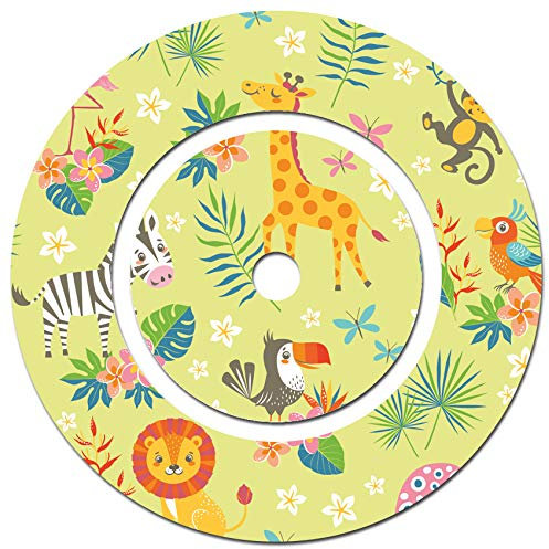 yabaduu Schutzfolie für Tonie Ladestation Design Aufkleber Cover kindgerecht passgenau selbstklebend Folie Zubehör für Kinder Spielzeug Y046 (Nr. 20 Afrikas Tiere, Ladestation Folie)