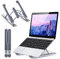 Babacom Supporto PC Portatile, Portatile Ventilato Desktop Porta PC, 8 Livelli Regolabile Ergonomico Raffreddamento Laptop Stand, Compatibile con MacBook Air, Pro, 10-15.6”