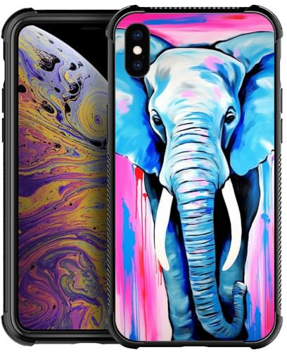iPhone XR Case,African Elephants iPhone XR Cases for Girls Boys,Customesize Pattern Design Shockproof Anti-Scratch Hard PC Back Case for Apple iPhone XR