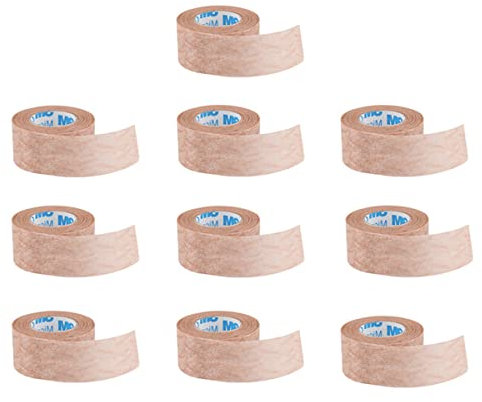 3M Micropore Tape, hypoallergen, Hellbraun (2,5cm x 9,1m, 10 Stück)