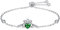 KINGWHYTE Claddagh Armband 926 Sterling Silber Keltischer Knoten Armband mit Cubic Zirkonia Verstellbares Claddagh Armbänder Irische Keltische Schmuck Geschenke für Mädchen Frauen