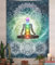 Chakra-Tapisserie, 7 Chakren, Yoga, Meditation, Zen-Dekor, kleiner Wandbehang für Schlafzimmer, Hippie, Lotus, spirituelle Wandteppiche, Poster, Stranddecke, Studentenwohnheim, Zuhause (76 x 102 cm)
