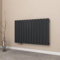 EMKE Radiatore Piatto, 63x100cm, Radiatore Acqua Calda, Radiatore a Pannello Radiatore Design Orizzontale, Singolo Strato, Antracite