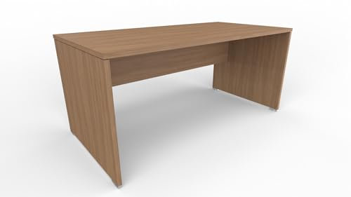 FBasic Bureau opérationnel bureau en bois - Noyer - 180 x 80 x 74 cm