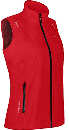 Bergson Helli Weste | Damen Regenweste - Funktionelle Damen Regenweste mit Supra-Tex 12.000 Membran, Normalgrößen, 100% wasserdicht (12.000 mm Wassersäule) & Winddicht, verschweißte Nähte, hohe Atmun