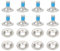 Zpoicaegn 8 Teile/satz Snowboard Bindung Schraube Set, Snowboard Befestigungsschrauben mit Snowboardschraube Feste Zubehör