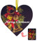 Personalisierte Weihnachten Dekoration Acryl AnhäNger HäNgendes Ornament Mit Personalisiertem Design Und Foto/Text Personalisiert Handwerkliche Dekorationen Personalisiertes Geschenk (Herzförmig)
