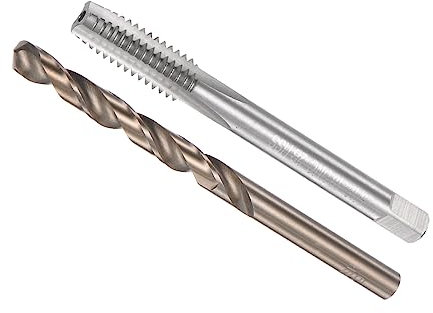 CoCud Tarauder et Perceuse Mèche Ensemble, 5/16-18 UNC 2B Taraud Filetage 6.5mm Perceuse Diamètre, Machine Vis Taraud & Torsion Outil-(pour Filetage Taraudage Réparation),1-Ensemble