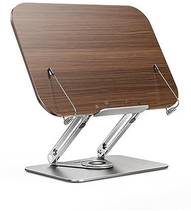 Buchständer Zum Lesen, Einstellbarer Kochbuchständer Mit 360° Rotierenden Basis- Und Seitenclips Für Musikwerte, Rezept, Zeitschriften, Laptop, Lehrbuch