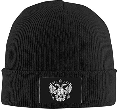 874 Wintermütze, Russland-Flagge Russisches Emblem Klassische Strickmütze Atmungsaktivem Beanie Unisex Für Winter Geschenke Skifahren